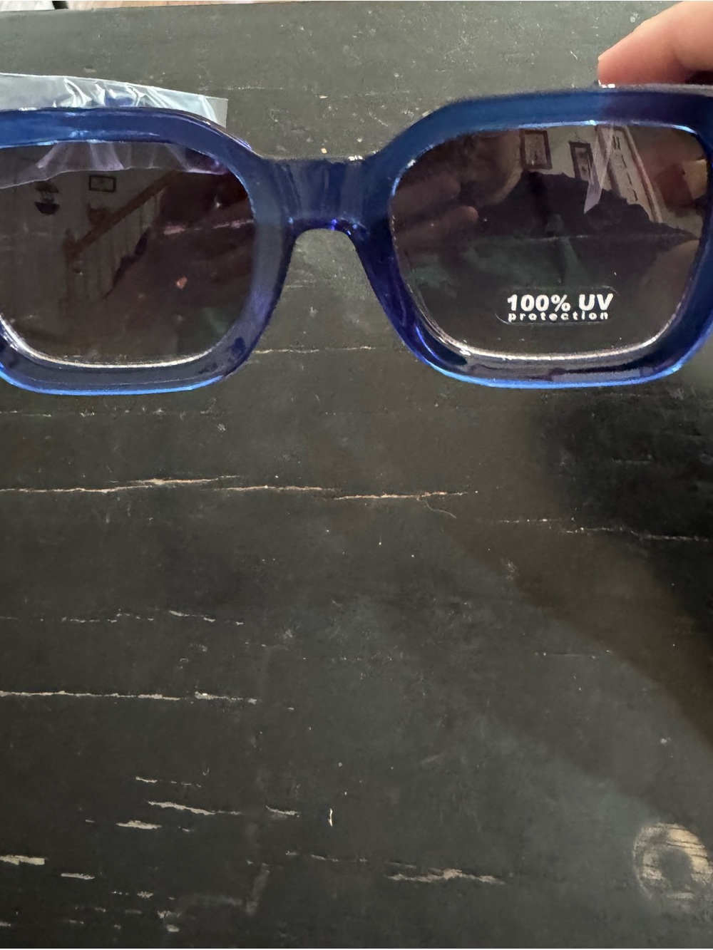 Maurices Blue Rectangular Sunglasses